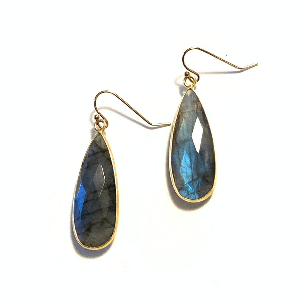 Solid Design Studios Labradorite Teardrop Earrings