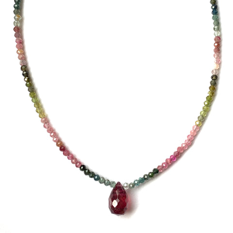 Solid Design Studios Faceted Tourmaline Necklace