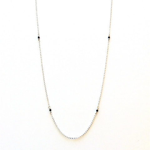 Solid Design Studios McCauley Sterling Silver & Onyx Infinity Necklace