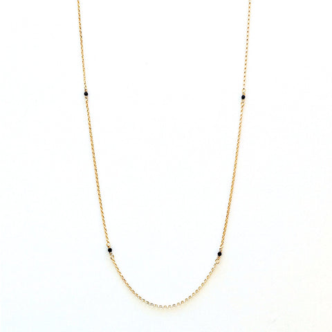 Solid Design Studios McCauley Gold-Filled & Onyx Infinity Necklace