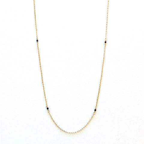 Solid Design Studios McCauley Gold-Filled & Onyx Infinity Necklace