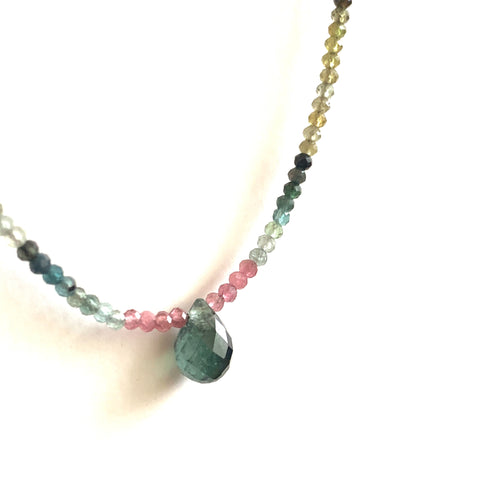 Solid Design Studios Faceted Tourmaline Necklace