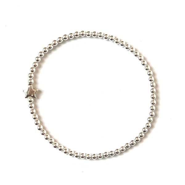 Solid Design Studios Sterling Silver Star Stretch Bracelet