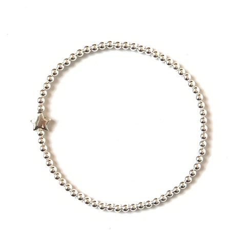 Solid Design Studios Sterling Silver Star Stretch Bracelet