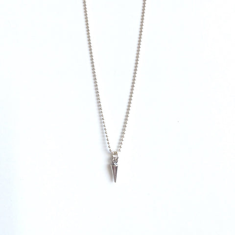 Solid Design Studios Dainty Sterling Silver Spike Necklace