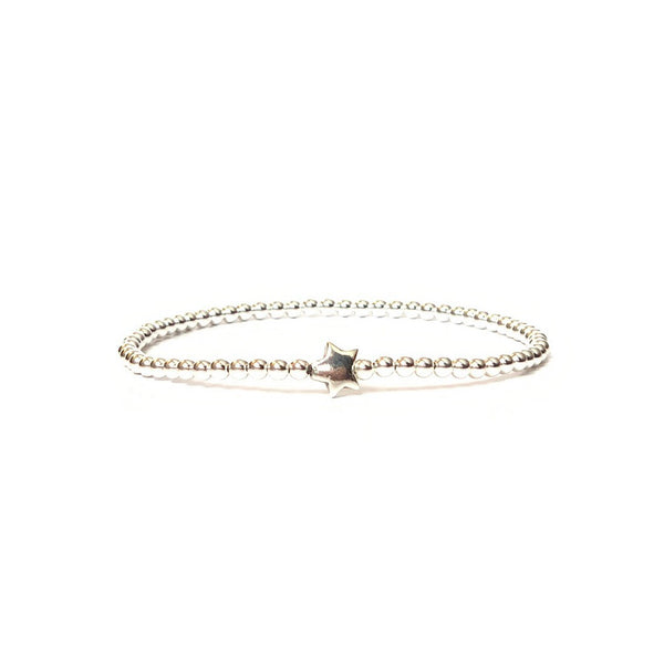 Solid Design Studios Sterling Silver Star Stretch Bracelet