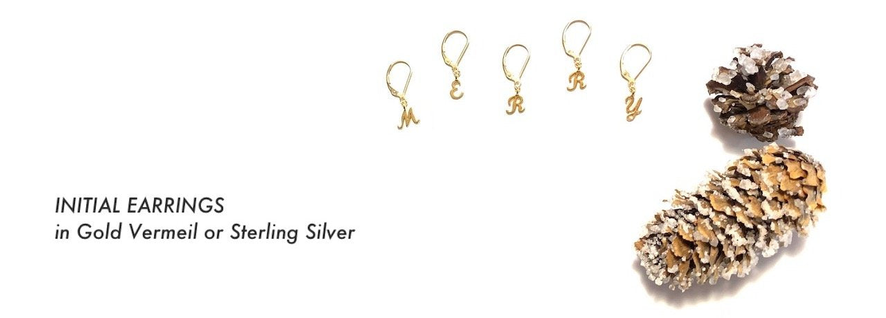 Initial Earrings